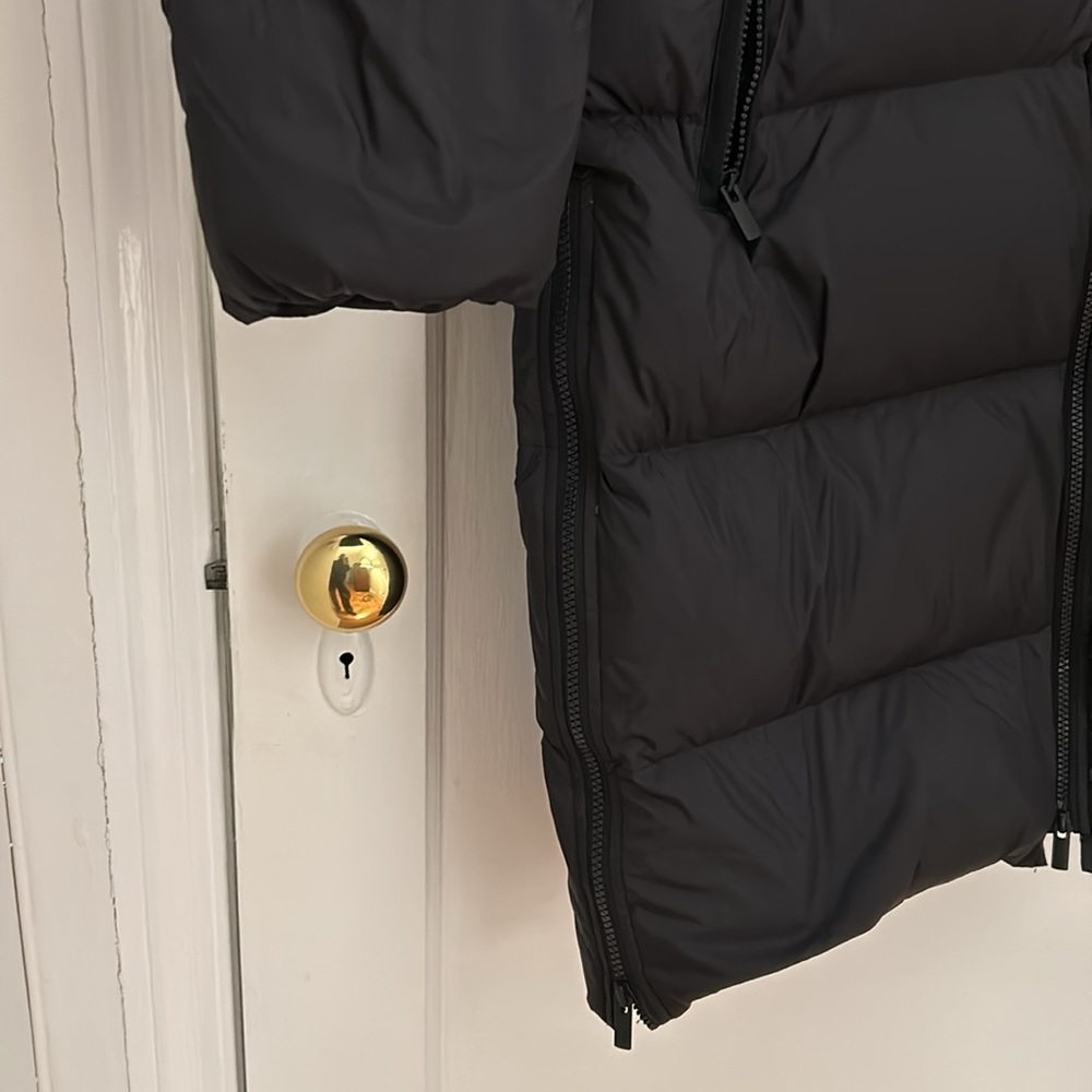 Uniqlo +J Jil Sander Long Down Volume Jacket Coat Puffer Black Size Xs, Euc View 5